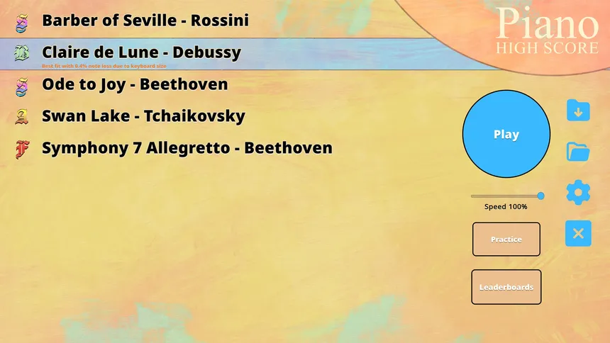 Скриншот 5 к игре Piano High Score