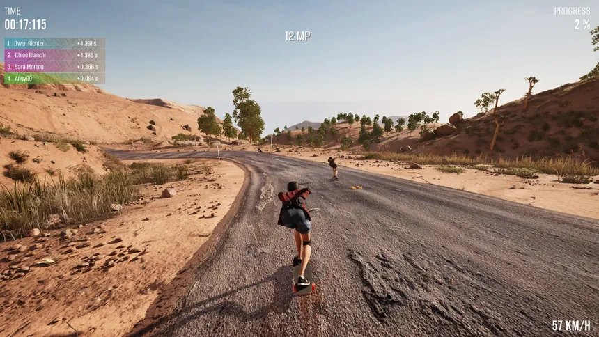 Скриншот 1 к игре Longboard Skate Downhill Simulator