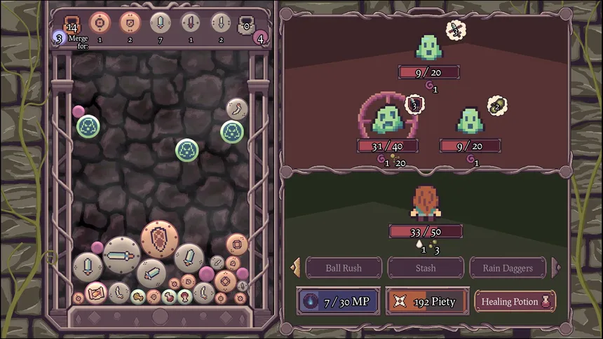 Скриншот 6 к игре Ball, Fall, Dungeon Crawl