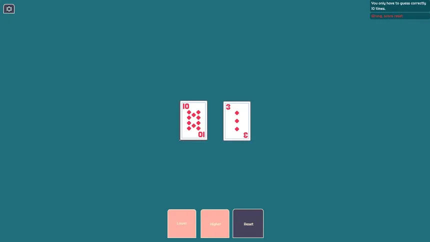 Скриншот 5 к игре Simply Higher or Lower