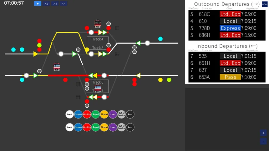 Скриншот 3 к игре 鉄道運行管理シミュレーション