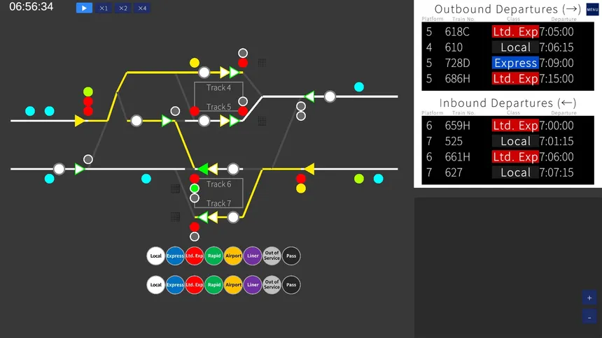 Скриншот 7 к игре 鉄道運行管理シミュレーション