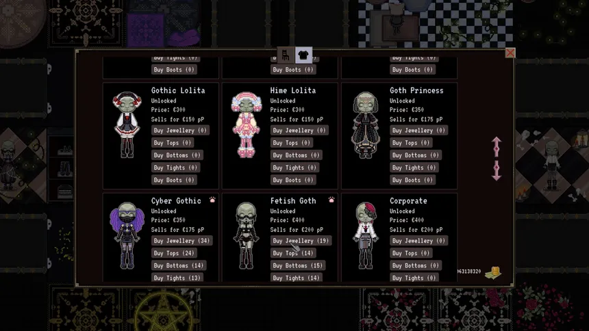 Скриншот 2 к игре Crow's Curated Closet - Shop Simulator