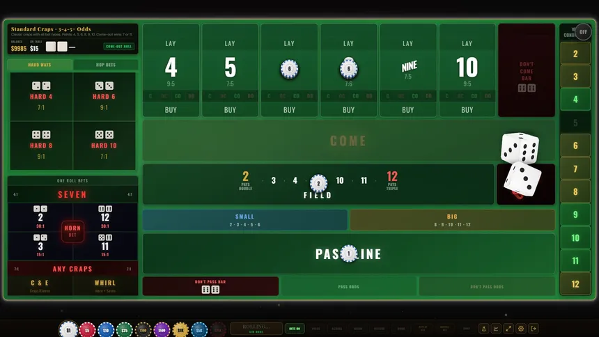 Скриншот 3 к игре Craps Royale: The Ultimate Craps Simulator