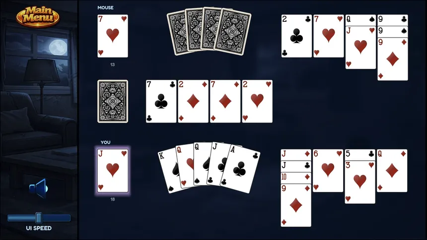 Скриншот 4 к игре Cat & Mouse Solitaire