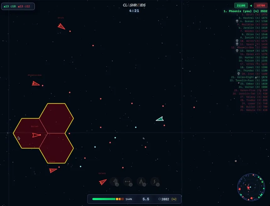 Скриншот 4 к игре CLASHROIDS