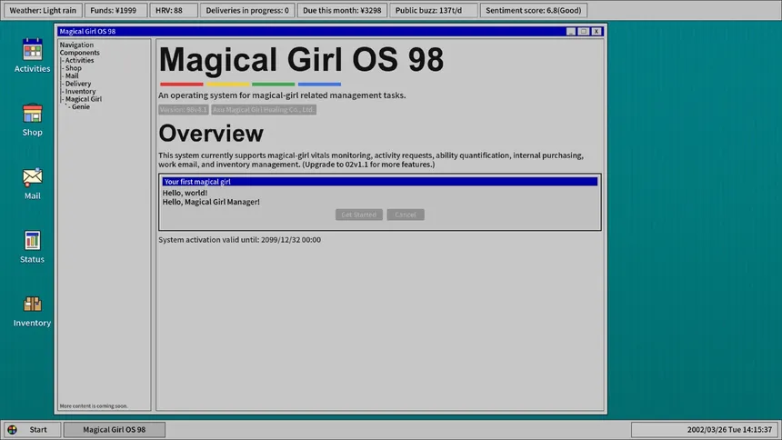 Скриншот 3 к игре Magical Girl OS 98