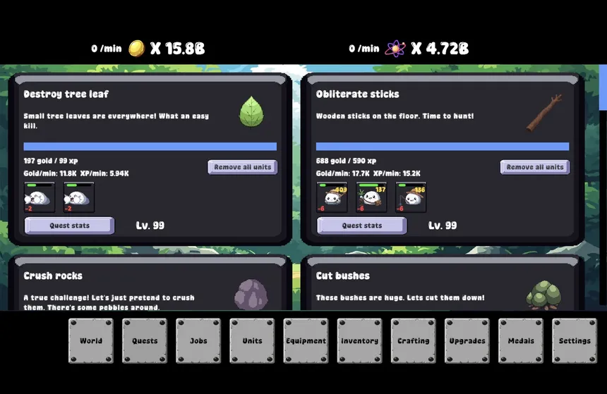 Скриншот 1 к игре Slime Kingdom: Idle