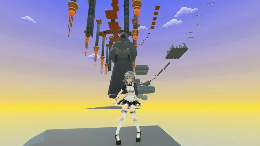 Скриншот 3 к игре Anime Girls: Climb Together