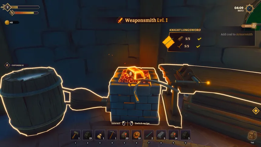 Скриншот 3 к игре Fantasy Blacksmith Simulator