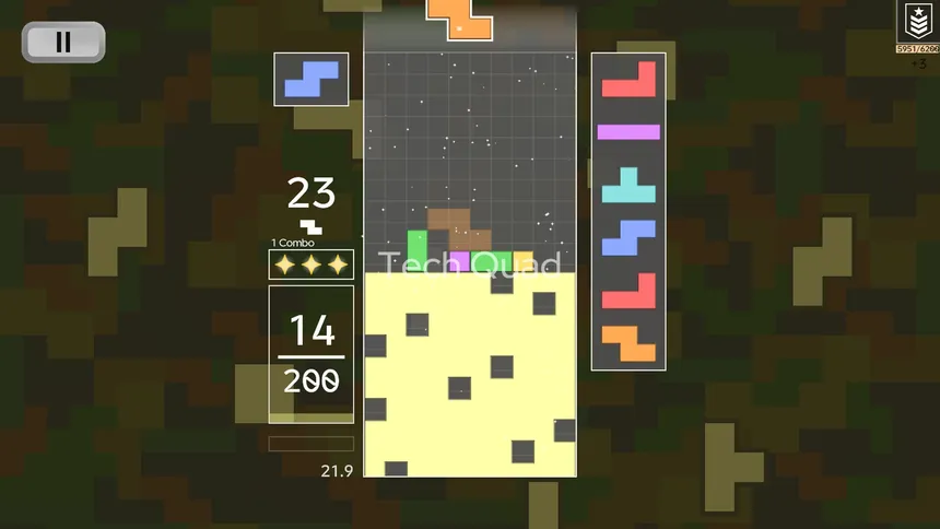 Скриншот 2 к игре Techmino-Downstacking