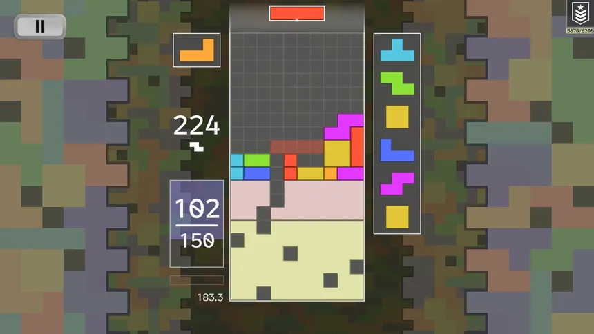 Скриншот 3 к игре Techmino-Downstacking