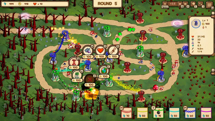 Скриншот 1 к игре Rainbow Tower Defense