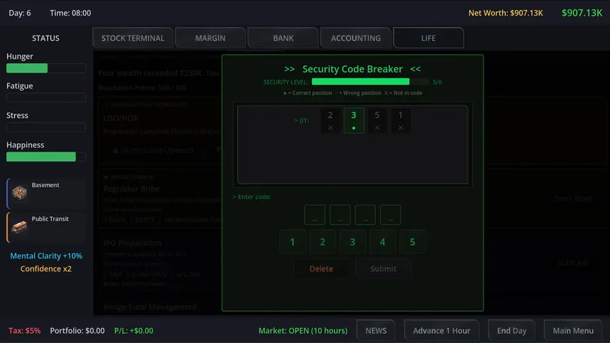 Скриншот 4 к игре Neo Capitalist - Stock Market Survival Simulator