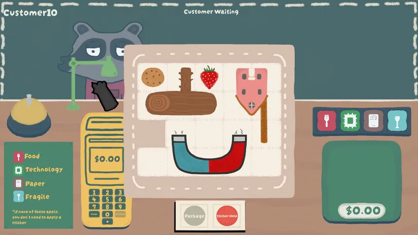 Скриншот 1 к игре Raccoon Packer: A Cozy Puzzle Game