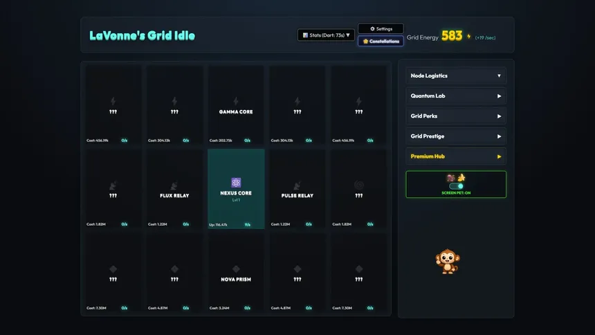 Скриншот 3 к игре LaVonne's Grid Idle