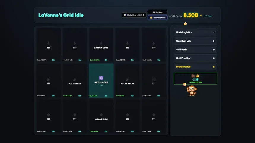 Скриншот 4 к игре LaVonne's Grid Idle
