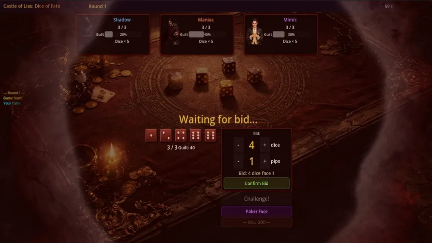 Скриншот 6 к игре Castle of Lies: Fate's Roll 謊言之堡：命運骰局