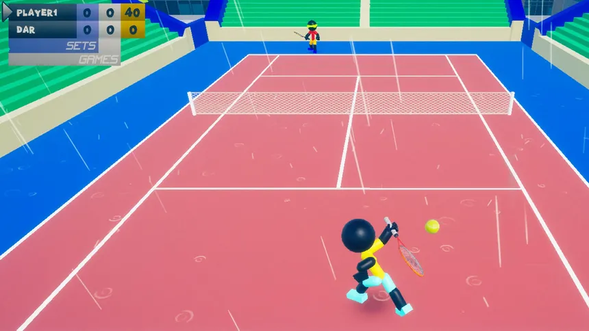Скриншот 3 к игре Stickman 3D Tennis DELUXE