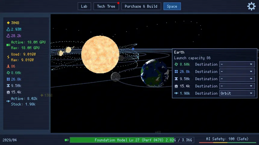 Скриншот 3 к игре Singularity Simulator: Click Is All You Need