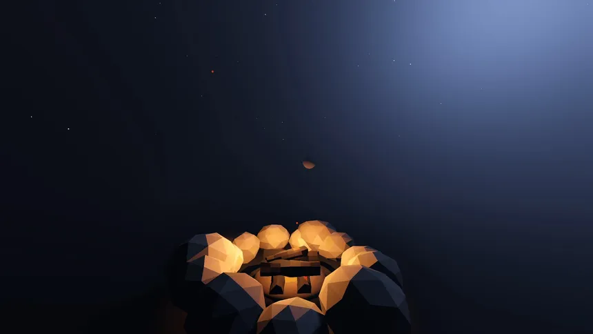Скриншот 2 к игре The Throwing Pinecones Into A Campfire Game