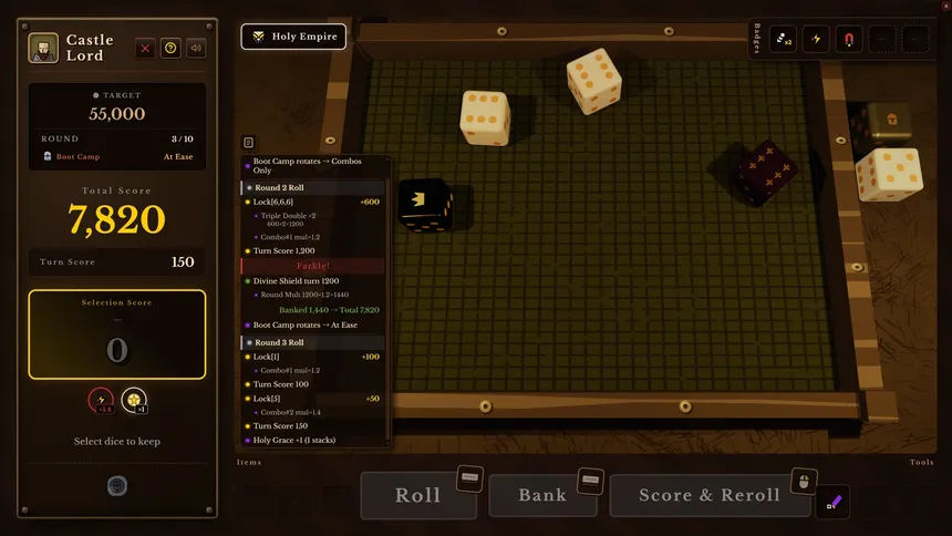 Скриншот 1 к игре Dice Tavern: Farkle Roguelike