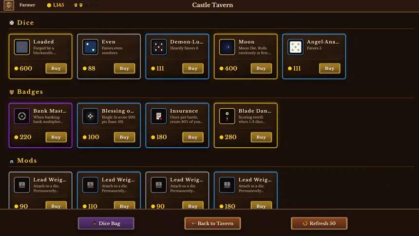 Скриншот 8 к игре Dice Tavern: Farkle Roguelike