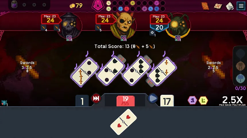 Скриншот 5 к игре Pipfiend: The Demonic Domino Deckbuilder