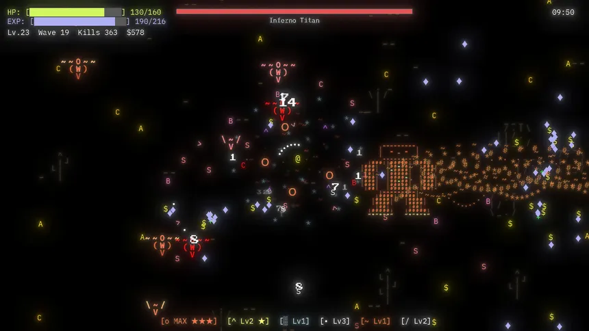 Скриншот 2 к игре ASCII Survivors