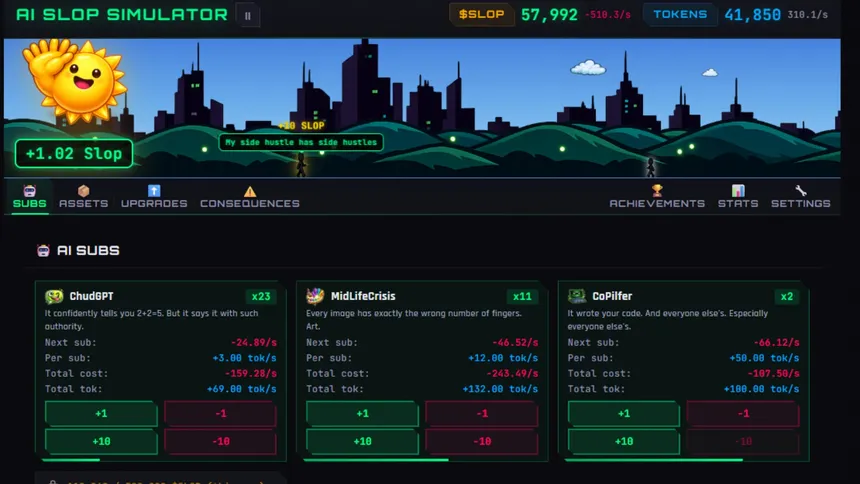 Скриншот 1 к игре AI Slop Simulator