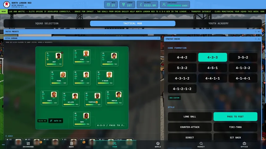 Скриншот 2 к игре Retro Manager