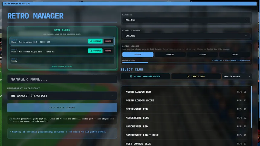 Скриншот 5 к игре Retro Manager