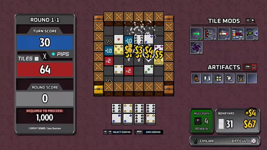 Скриншот 3 к игре Dominocalypse