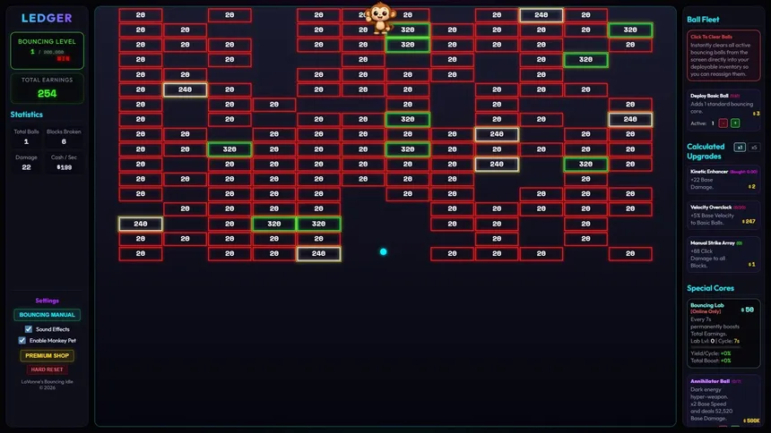 Скриншот 1 к игре LaVonne's Bouncing Idle