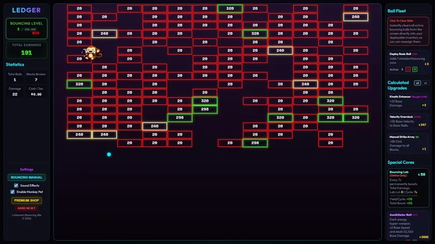 Скриншот 2 к игре LaVonne's Bouncing Idle