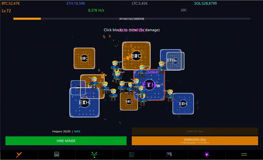 Скриншот 1 к игре Keep On Hashing!: Idle Mining Sim