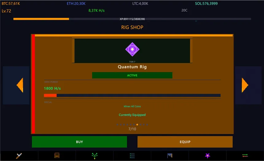 Скриншот 2 к игре Keep On Hashing!: Idle Mining Sim
