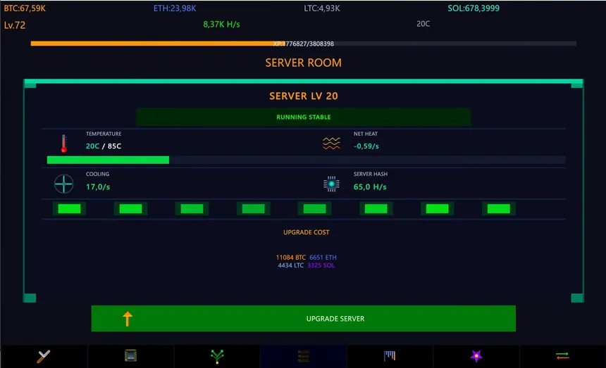 Скриншот 4 к игре Keep On Hashing!: Idle Mining Sim