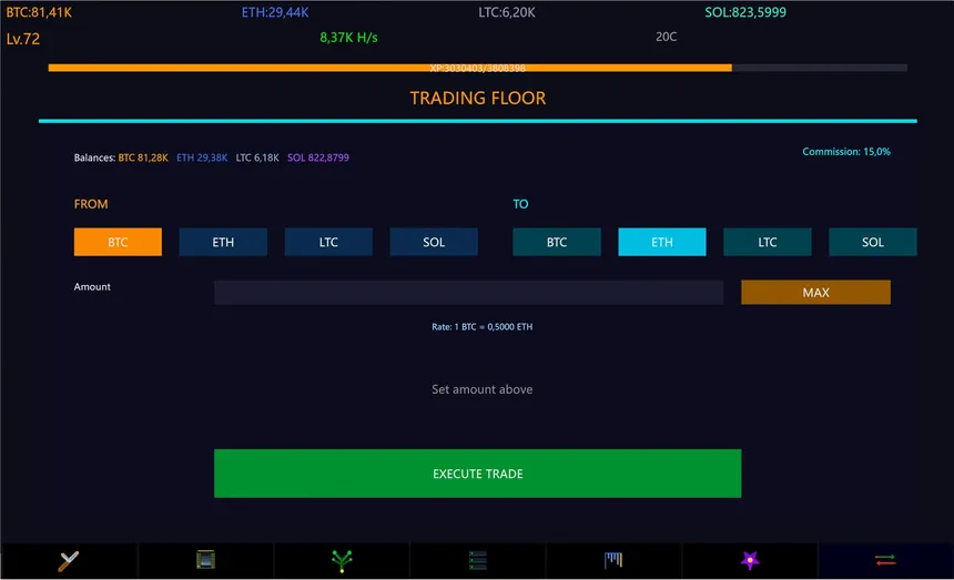 Скриншот 5 к игре Keep On Hashing!: Idle Mining Sim