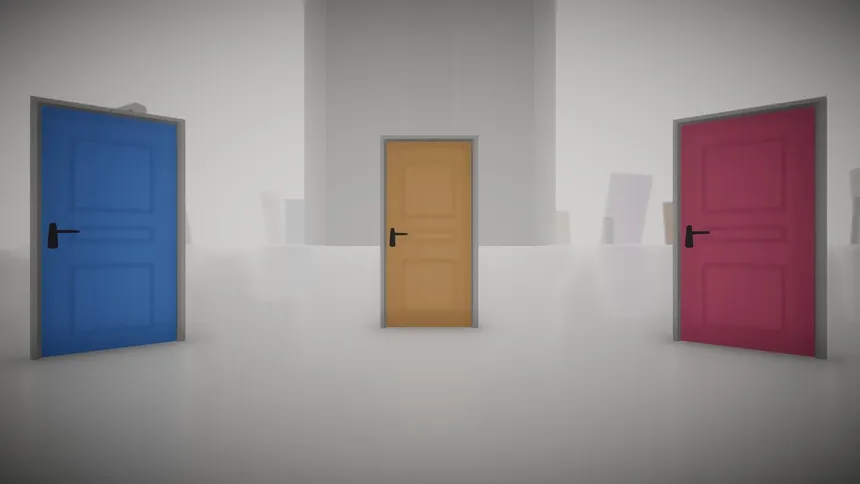 Скриншот 1 к игре Just More Doors : REFRAMED & REDACTED