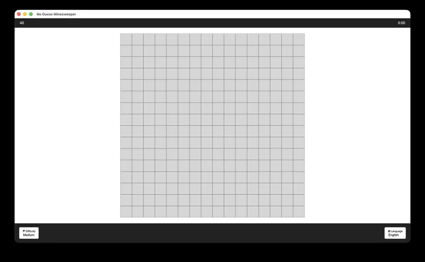 Скриншот 1 к игре No Guess Minesweeper