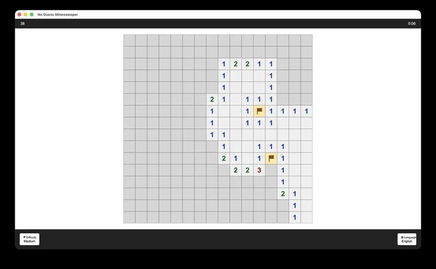 Скриншот 2 к игре No Guess Minesweeper