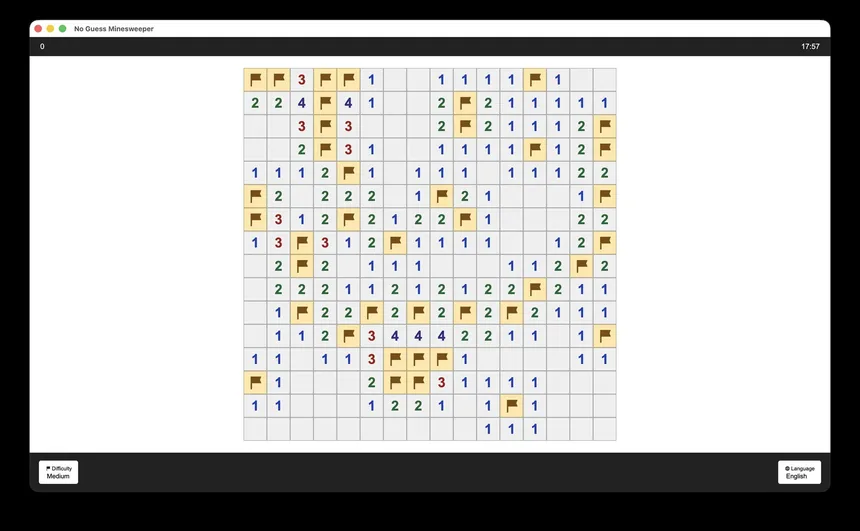Скриншот 3 к игре No Guess Minesweeper