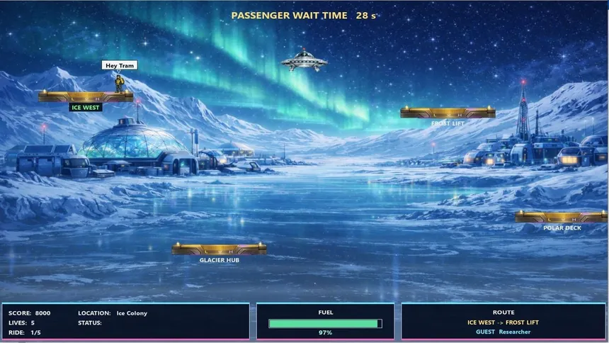 Скриншот 1 к игре Space Tram