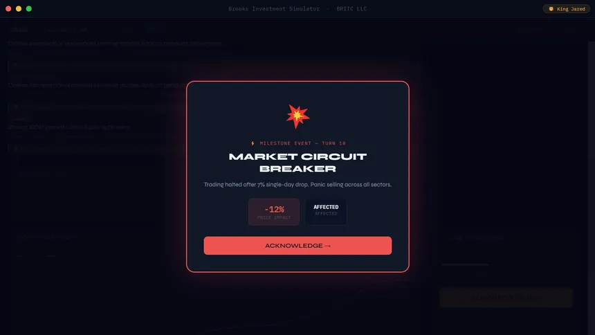 Скриншот 2 к игре Brooks Investment Simulator