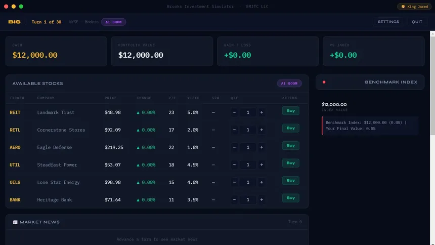 Скриншот 4 к игре Brooks Investment Simulator