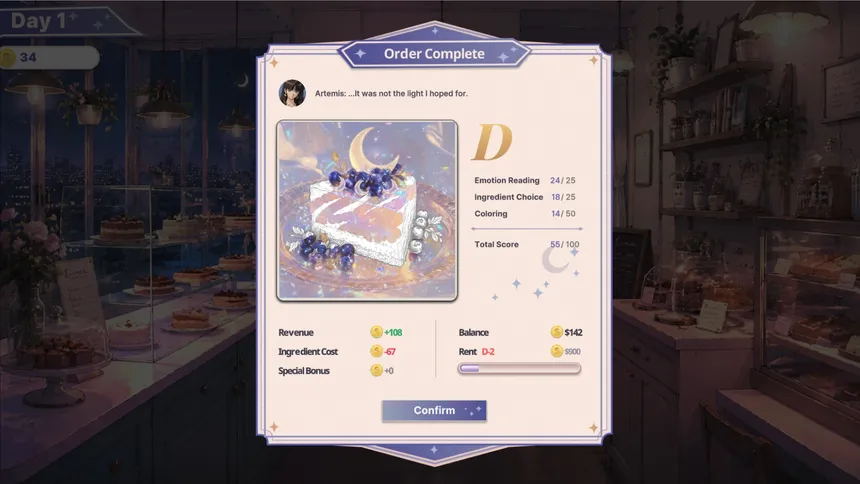 Скриншот 8 к игре Iris and the Moonlight Bakery