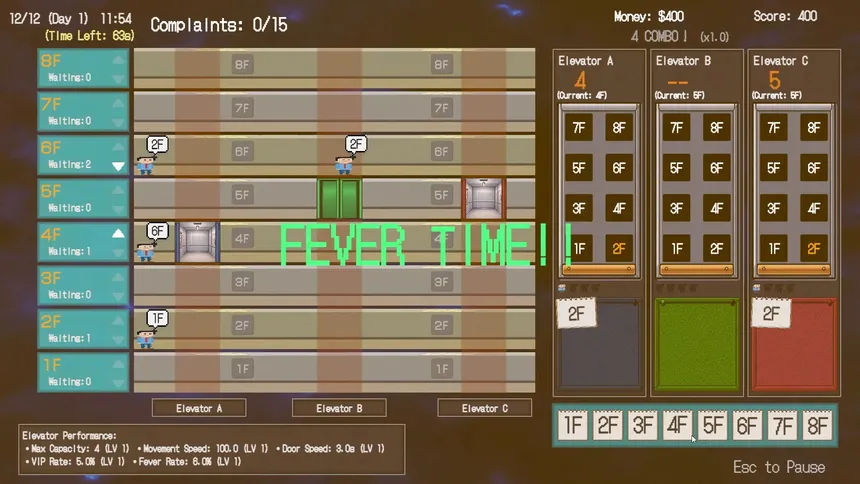 Скриншот 3 к игре 'In You We Trust, Not Algorithms' ~Newbie Matsumoto's Manual Elevator Operation with Sticky Notes~