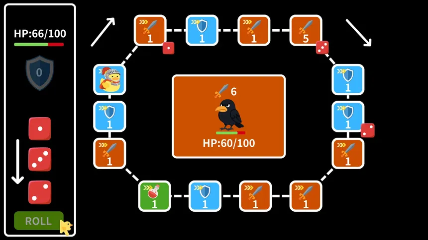 Скриншот 1 к игре Loop Duck Battles