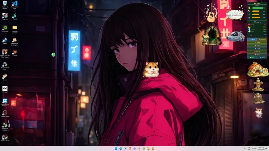 Скриншот 3 к игре Hamster Pet: Desktop Companion